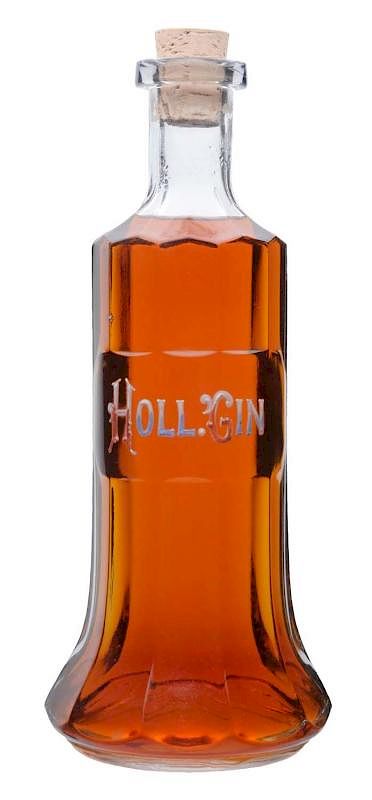 Appraisal: Holl Gin Back Bar Bottle Enameled lettering Excellent T