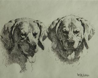 Appraisal: William Robinson Leigh etching William Robinson Leigh American - -