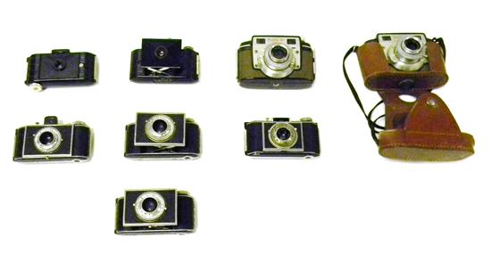 Appraisal: CAMERAS eight pieces Bantam Original missing view finder incomplete good