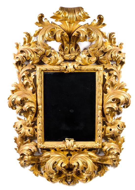 Appraisal: Sale Lot An Italian Baroque Style Giltwood Mirror th century