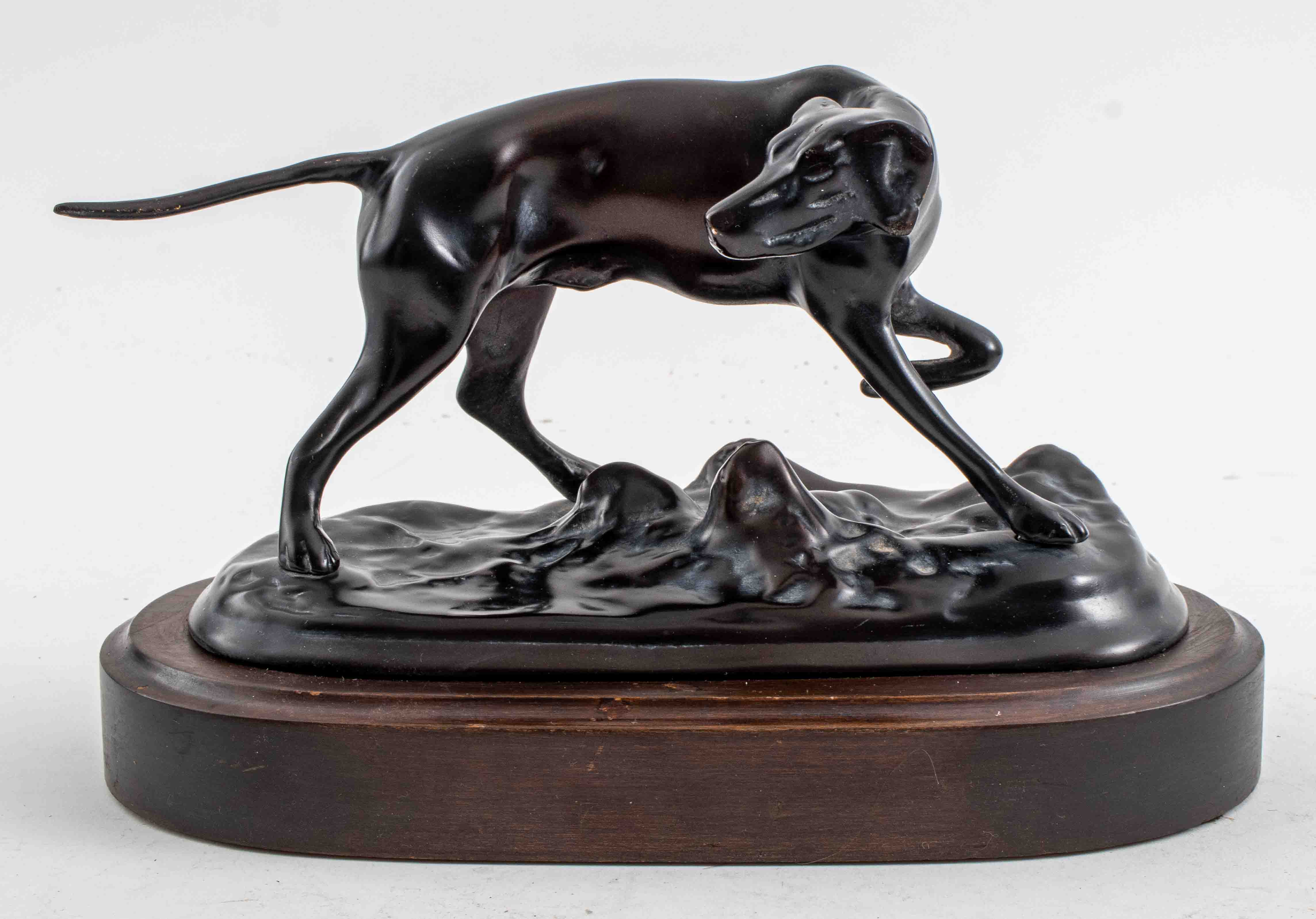 Appraisal: ANIMALIER SCULPTURE OF AN ENGLISH POINTER Animalier sculpture of an