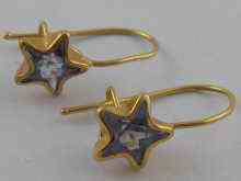 Appraisal: A pair of yellow metal tests carat gold earrings set