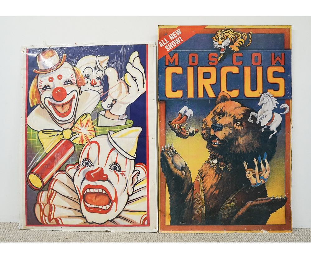 Appraisal: Two Large Circus Posters Two large circus posters to include