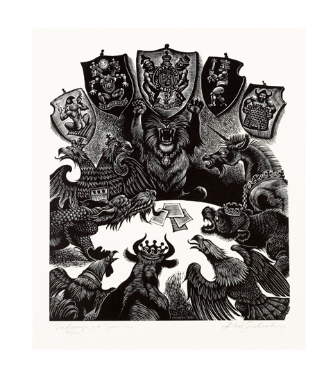 Appraisal: EICHENBERG FRITZ Fables With a Twist - Twenty Woodblocks and