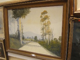 Appraisal: ALEX KERR ROADSIDE OIL ON BOARD