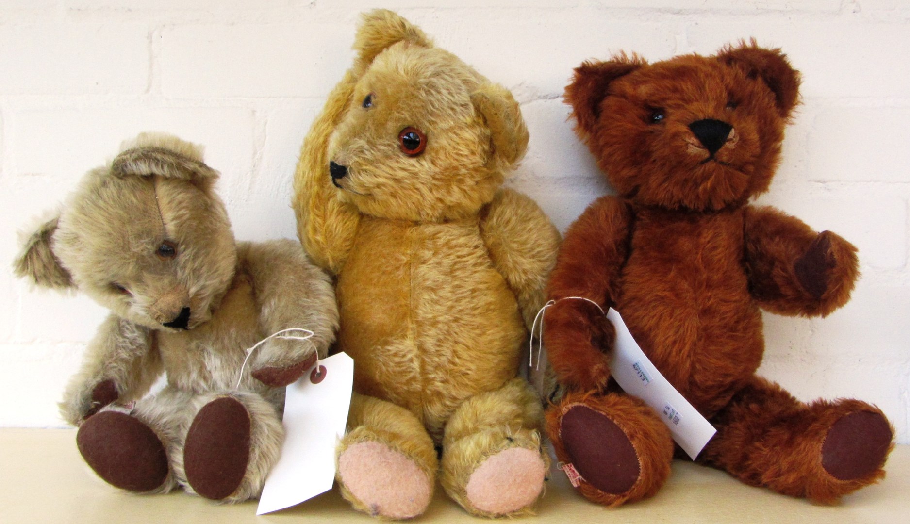 Appraisal: Three Tara toy teddy bears circa all labelled Made in