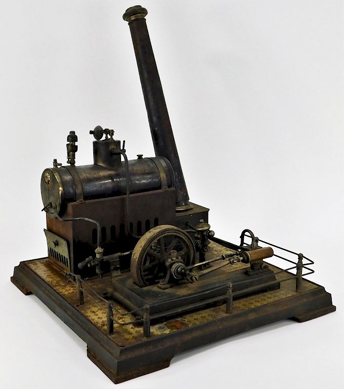 Appraisal: German Ernst Plank Horizontal Steam Engine Germany Early th Century