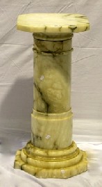 Appraisal: A marble columnal pedestal fitted with an octagonal top over