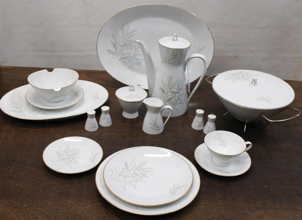 Appraisal: ROSENTHAL GRASSES CHINA SET pieces comprised of dinner plates luncheon