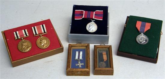 Appraisal: Two Special Constabulary long service medals George V for Lewis