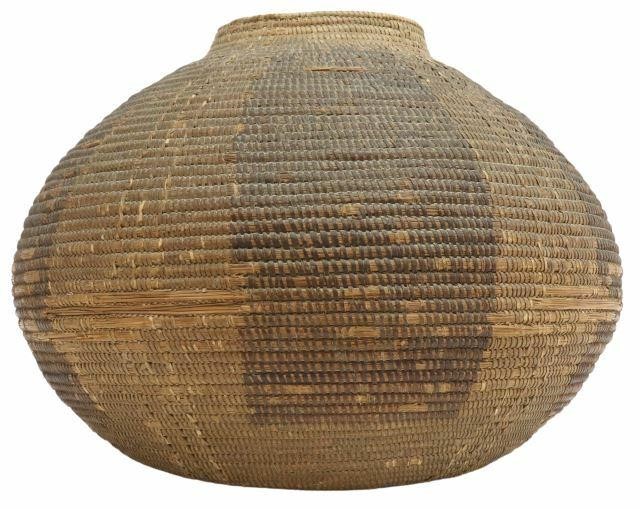 Appraisal: Papago Pima willow olla basket c first quarter thc woven