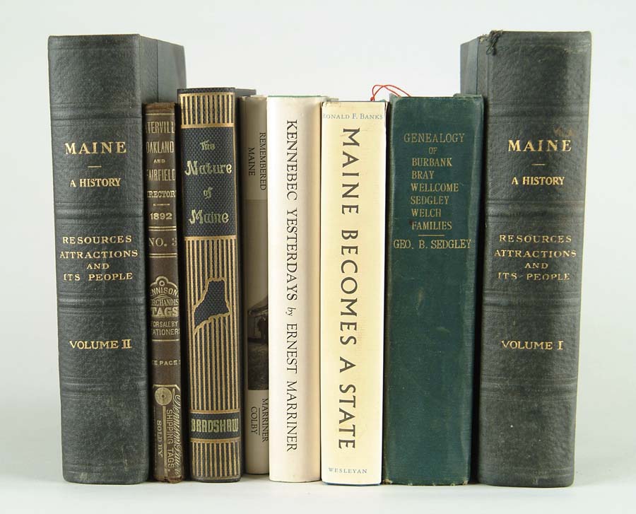 Appraisal: BOOK FIFTEEN BOOKS ON MAINE Including two volume A History