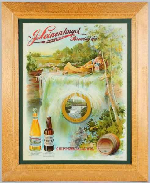 Appraisal: J Leinenkugel Spring Brewery Lithograph Pre-prohibition Manufactured by Wilmanns Bros