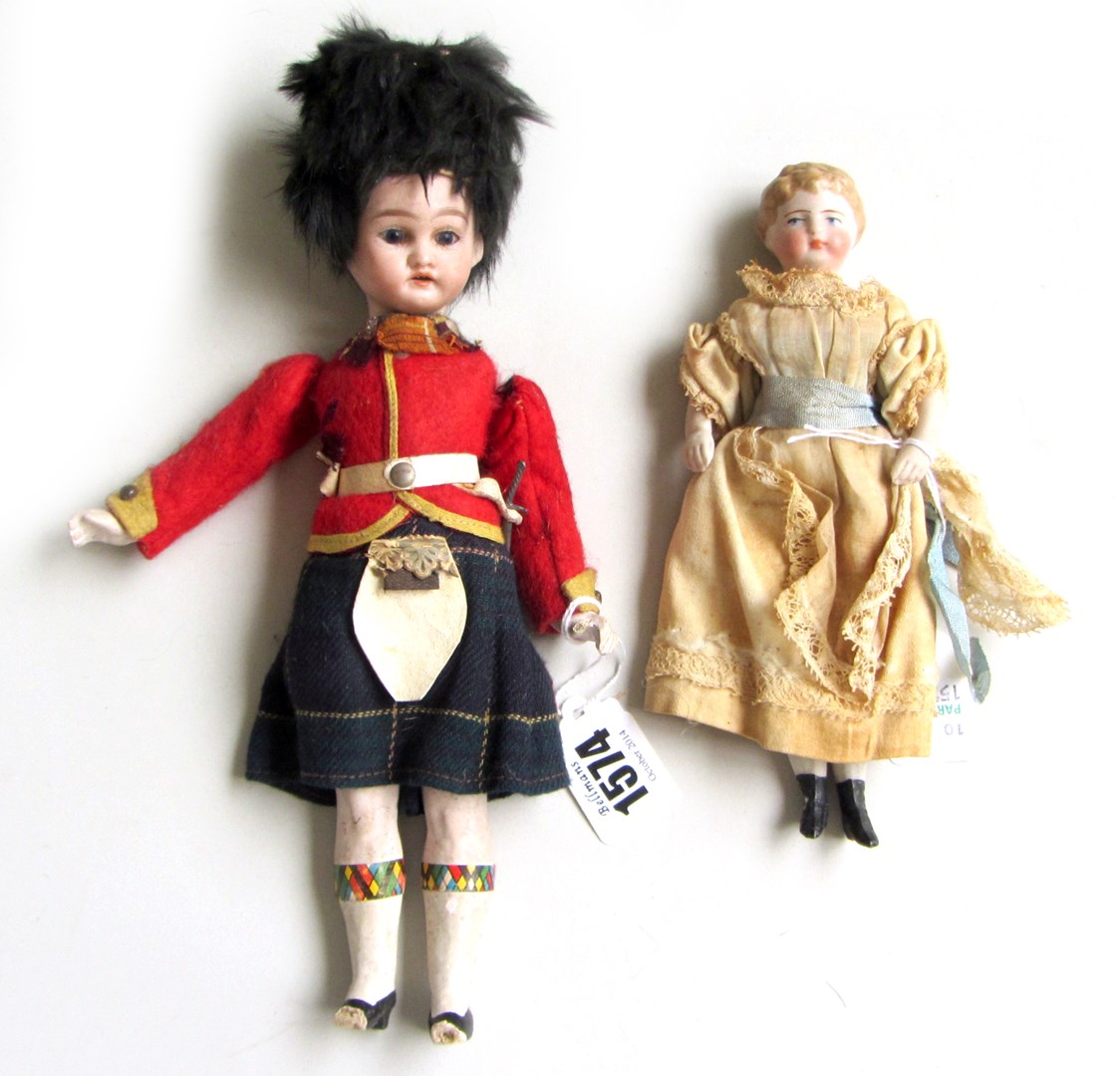 Appraisal: An Armand Marseilled bisque head doll early th century dressed