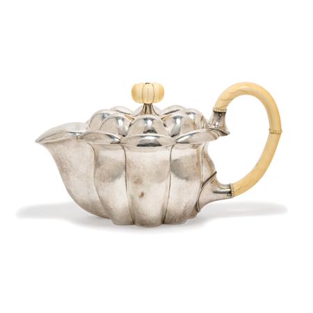 Appraisal: Josef Hoffman Austrian - Teapot circa for the Wiener Werkstatte