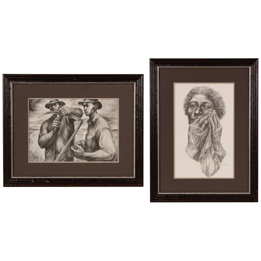 Appraisal: CHARLES WHITE AMERICAN - OFFSET LITHOGRAPHS items and printed signatures