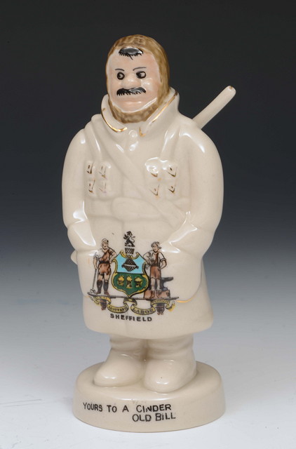 Appraisal: A CARLTON CHINA CRESTED WARE FIGURE OF OLD BILL bearing