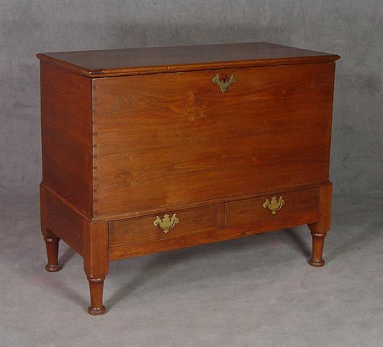 Appraisal: Walnut Mecklenburg County Virginia Blanket Chest Circa Two-board top with