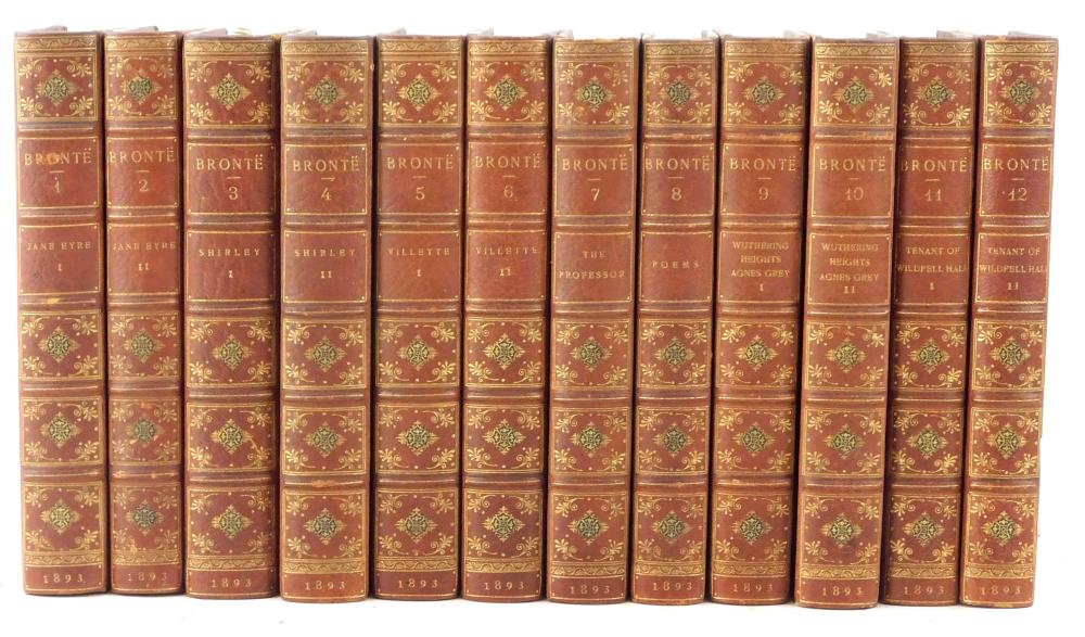 Appraisal: BOOKS BRONTE CHARLOTTE EMILY AND ANNE THE WORKS OF LONDON