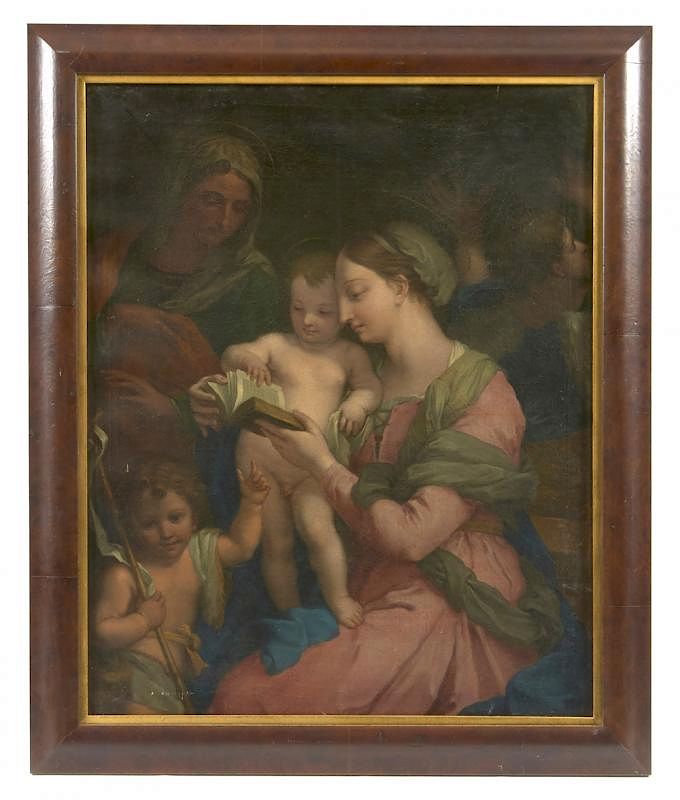 Appraisal: Continental School Painting Holy Family early th c Continental School