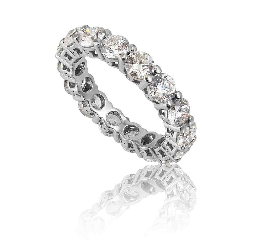 Appraisal: CT DIAMOND ETERNITY RING K white gold eternity band ring