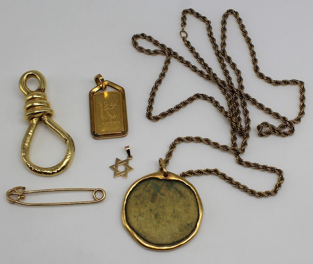 Appraisal: JEWELRY Grouping of Assorted Jewelry Inc Gold Includes a kt