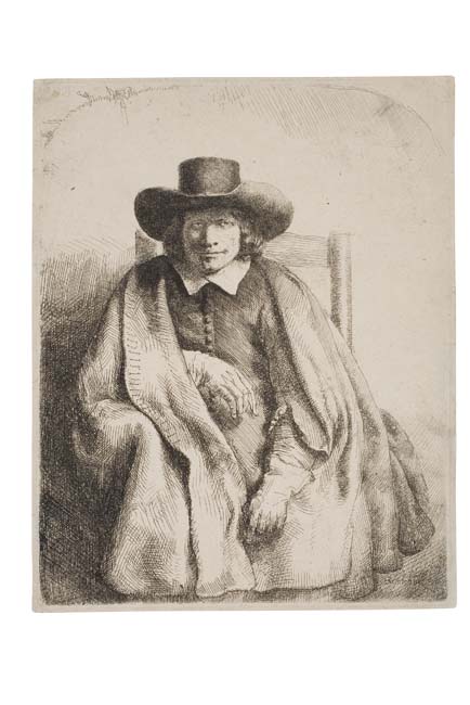 Appraisal: REMBRANDT VAN RIJN Clement de Jonghe Printseller Etching and drypoint