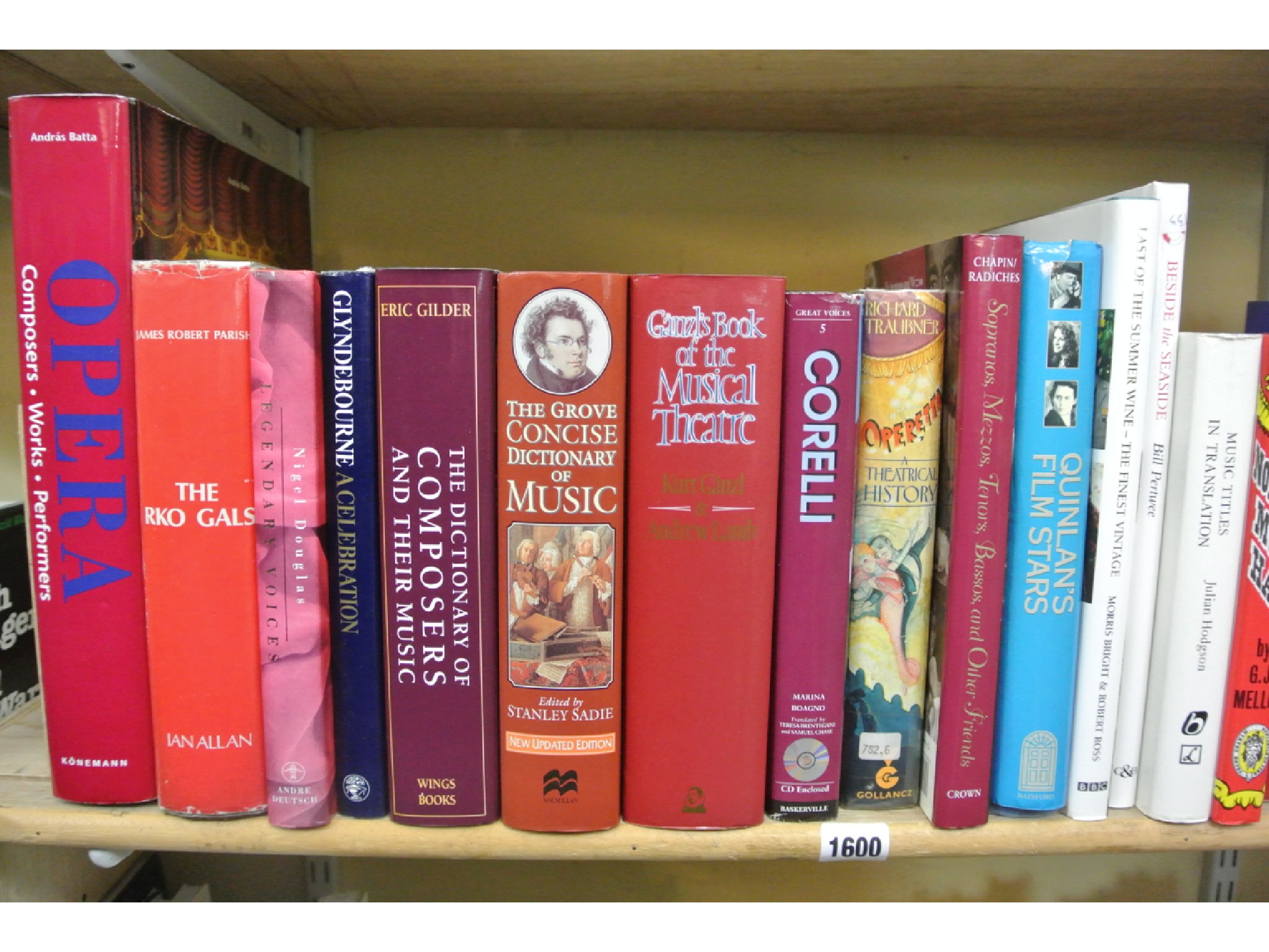 Appraisal: Opera related books including dictionaries of composers further books on