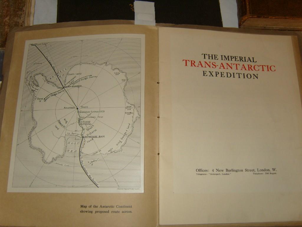 Appraisal: A booklet announcing Sir Ernest Shackleton's Imperial Trans-Antarctic Expedition via