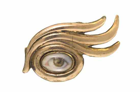 Appraisal: A Yellow Gold Lover's Eye Pin Early th Century in