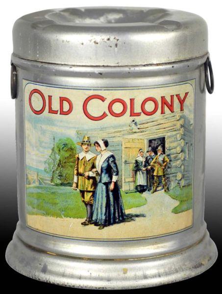 Appraisal: Old Colony Slip-Top Tobacco Canister Description Solid example displays well