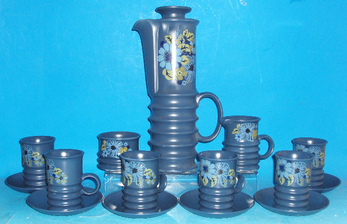 Appraisal: Carlton Ware 's Floral Design Coffee Set Comprising Cups Saucers