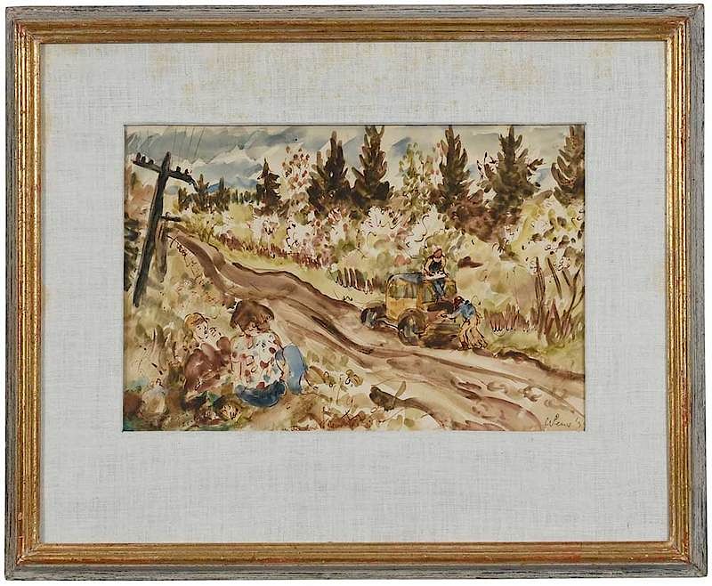 Appraisal: Waldo Peirce American - Resting By The Road signed lower