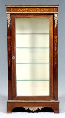 Appraisal: French marquetry inlaid cabinet bronze mounts marquetry and parquetry inlays