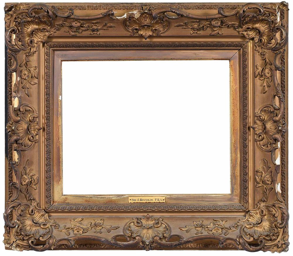 Appraisal: th Century Rococo Style Frame shell cartouche and foliate decoration