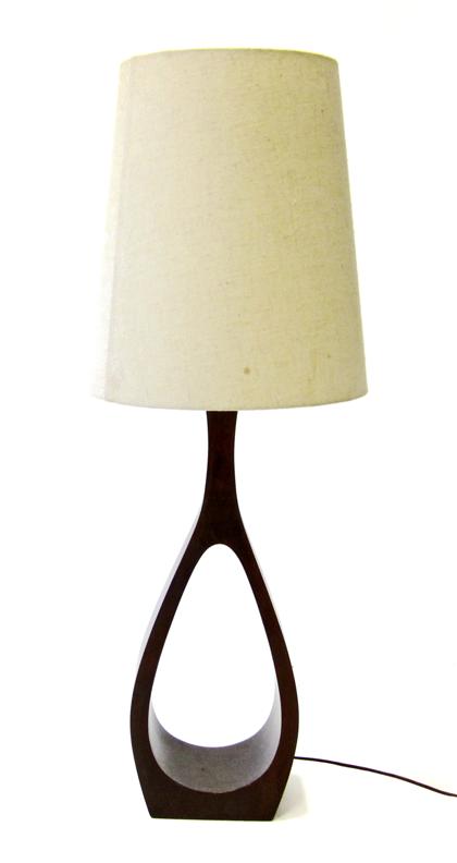 Appraisal: Teak table lamp th century