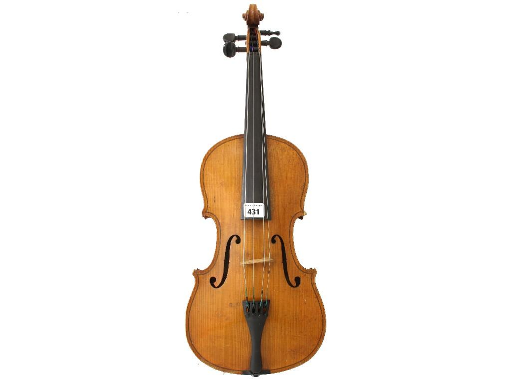 Appraisal: Early th century English viola by and labelled Thomas Craig