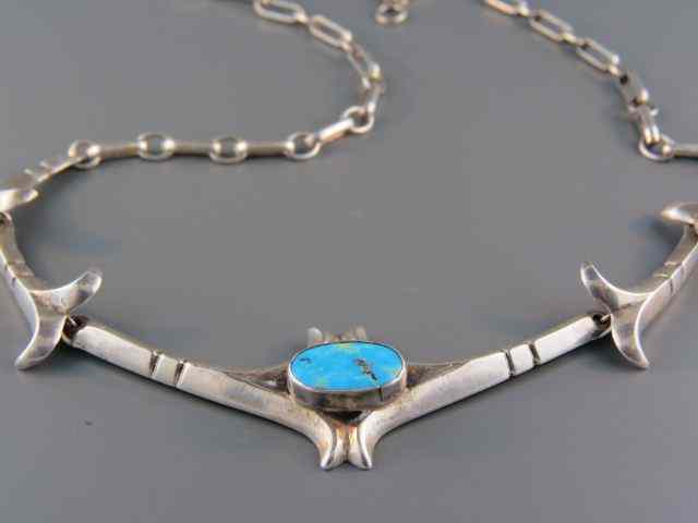 Appraisal: Indian Turquoise Necklace '' long grams