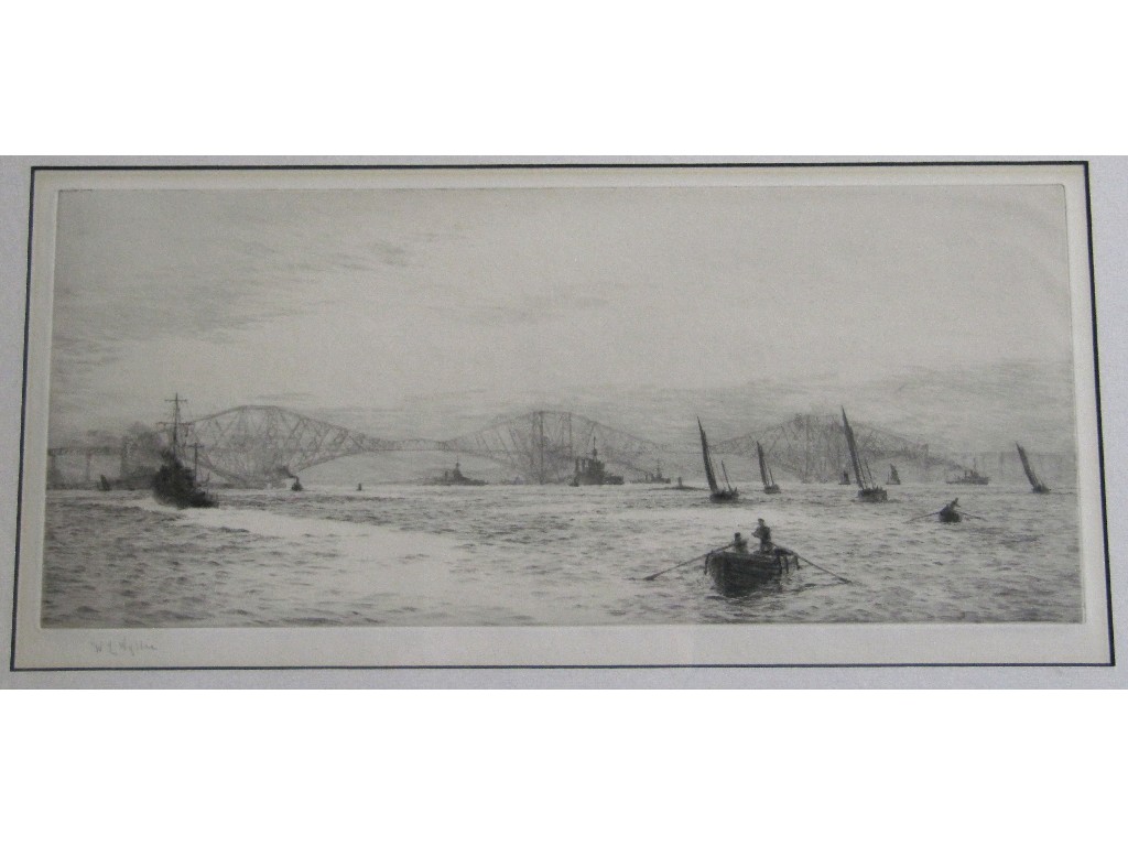 Appraisal: WILLIAM LIONEL WYLLIE RA ARE - Drypoint 'The Forth Bridge'