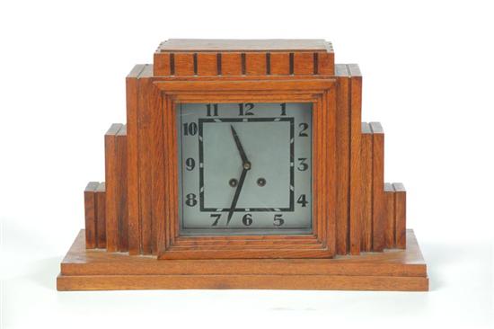 Appraisal: ARTS CRAFTS MANTEL CLOCK American nd quarter- th century oak