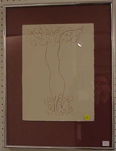 Appraisal: After Henri Matisse French - lithograph L'ARBE th C calligraphic