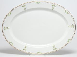 Appraisal: Art Nouveau Syracuse China Platter Marked Porcelain Frank Lloyd Wright-style