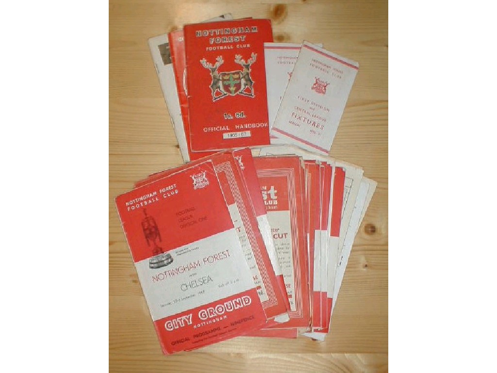 Appraisal: Nottingham Forest football programmes from the 's onwards