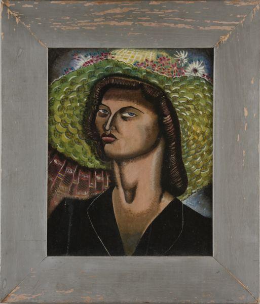 Appraisal: Oronzo Gasparo CA NY - Lady with Hat oil on