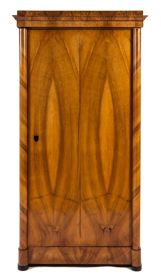 Appraisal: Sale Lot A Biedermeier Walnut Armoire th century having a