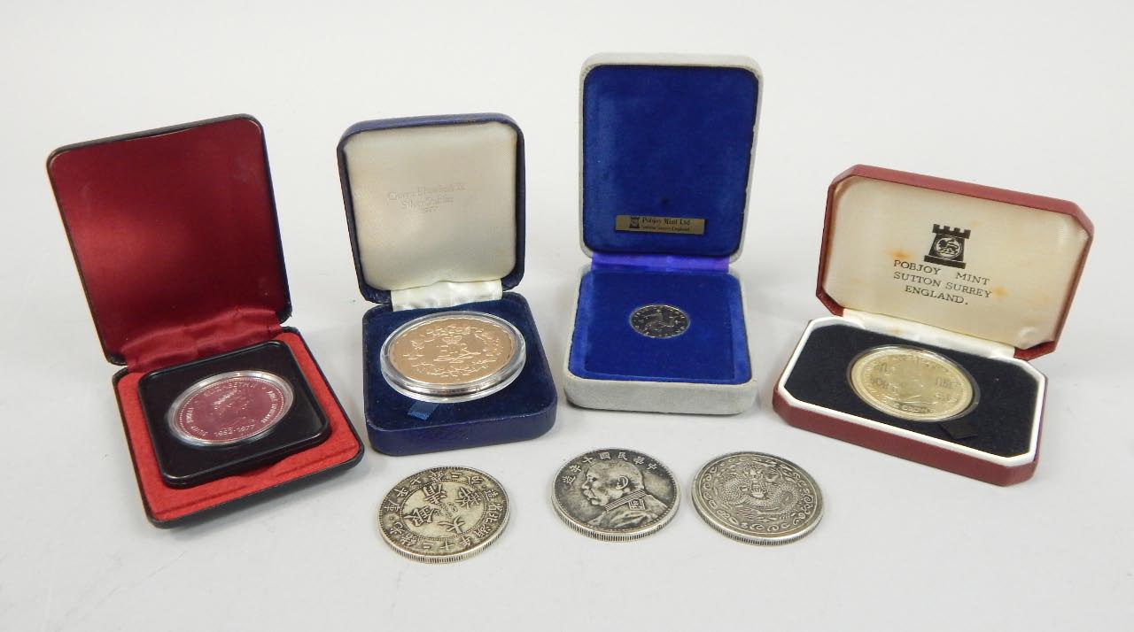 Appraisal: Various coins commemorative and other to include - Dynasty coin