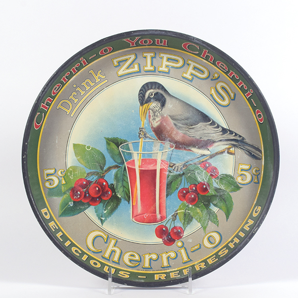 Appraisal: Zipps Cherri-O Pre-Prohibition Soft Drink Serving TrayReference n aBrewery Zipp