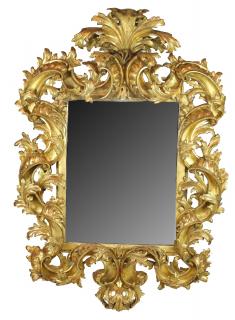 Appraisal: Antique Italian Florentine gold leaf mirror th century Florentine Rococo