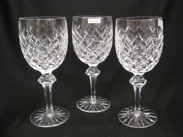 Appraisal: Waterford Cut Crystal Goblets excellent