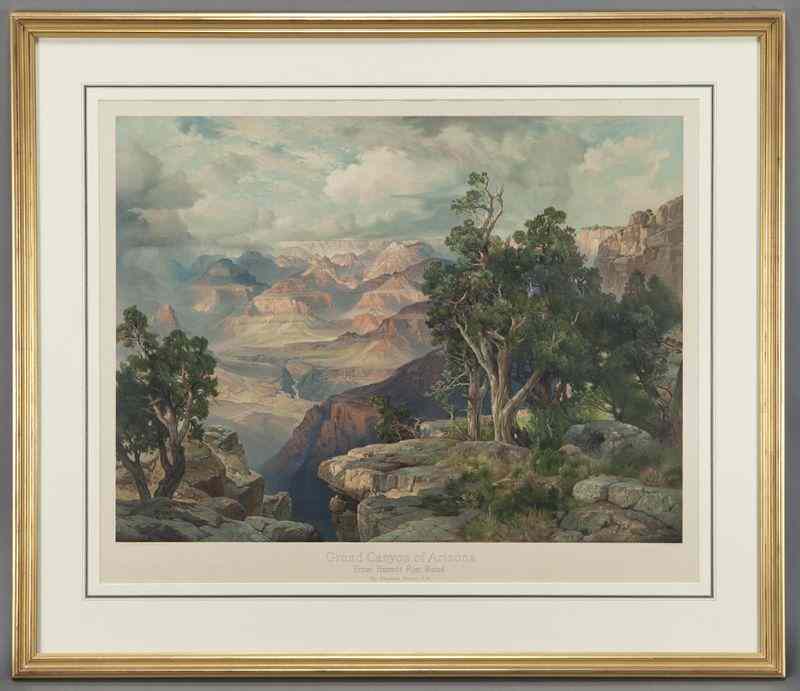 Appraisal: Thomas Moran ''Grand Canyon of Arizona fromHermit Road'' color chromo-lithograph